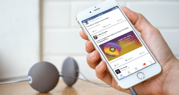 Facebook Music Story iOS