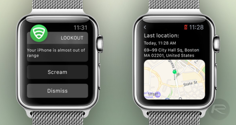 The Latest GPS Coordinates Of Your IPhone Can Be Displayed On Your Apple Watch On Right 