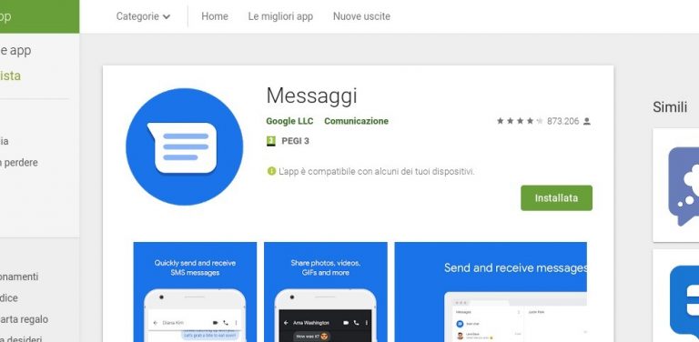 messaggi android