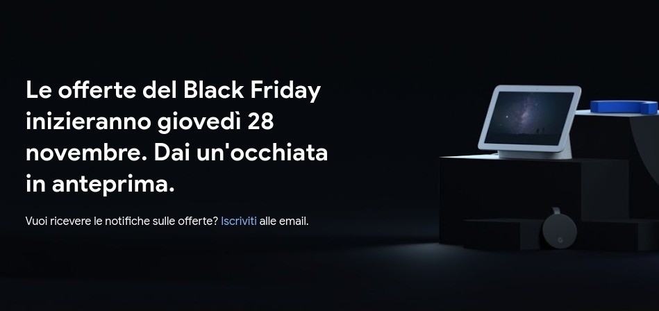 Google svela le offerte per il Black Friday