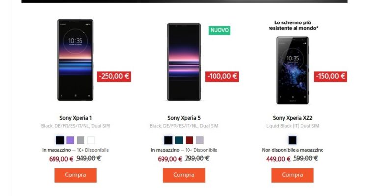 sony sconti black friday