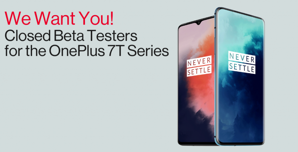 OnePlus 7T e 7T Pro: avviato il programma Closed Beta