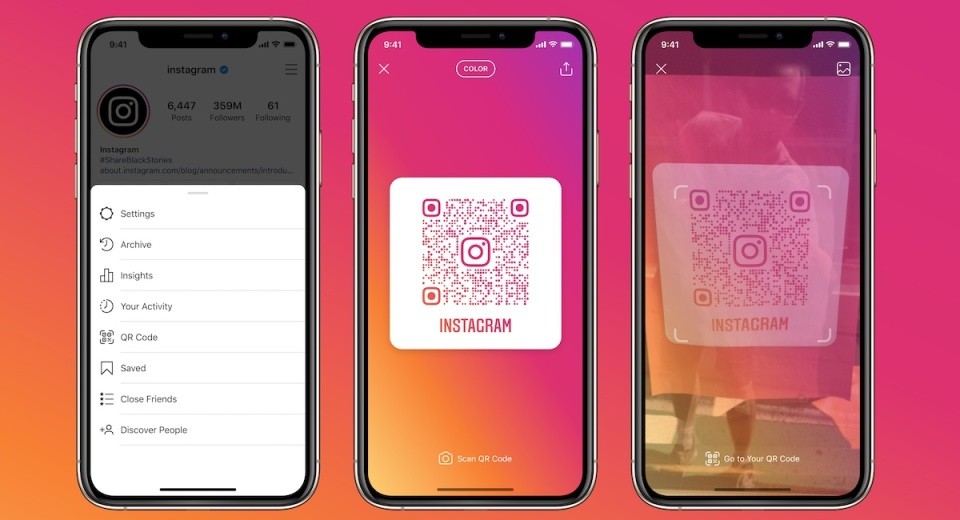 Instagram: è ora possibile scansionare i codici QR con qualsiasi fotocamera