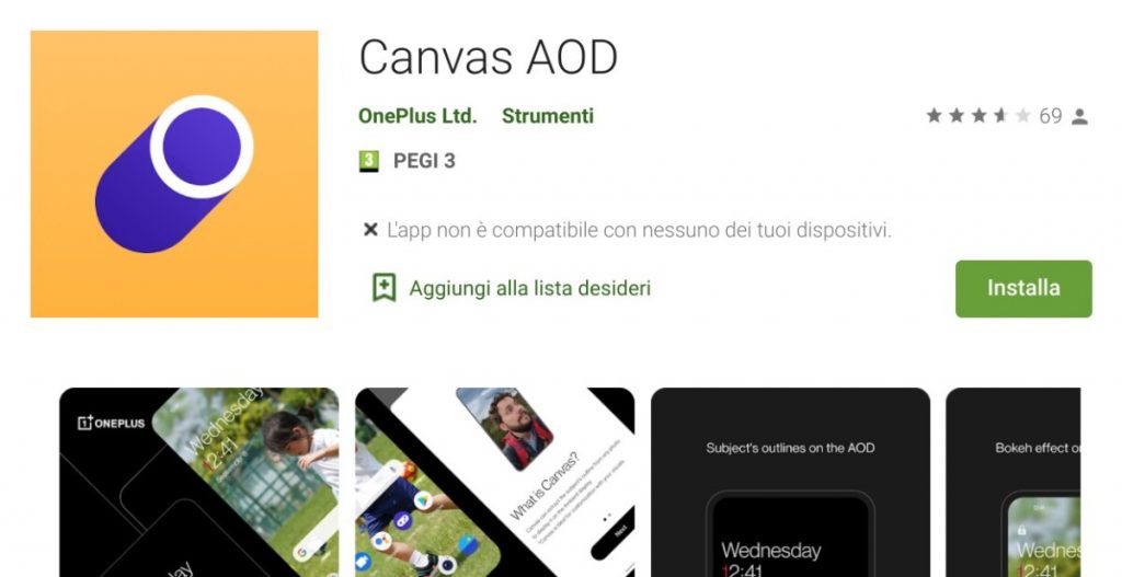 OnePlus pubblica Canvas AOD sul Play Store per velocizzare gli update