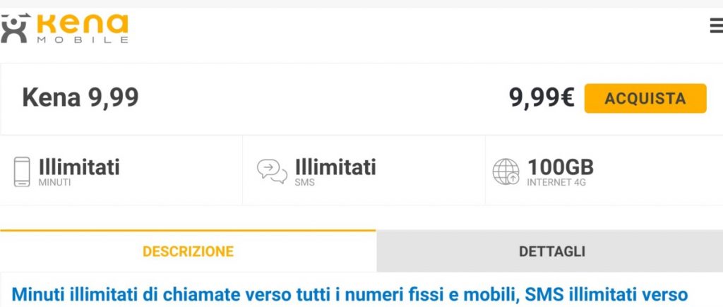 Kena 9,99: torna disponibile l’offerta con minuti, sms illimitati + 100 GB per clienti Iliad e virtuali