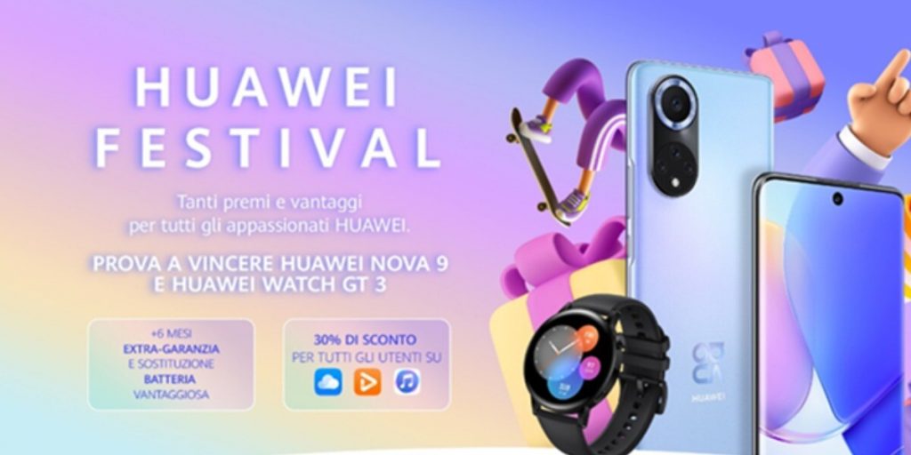 Huawei Festival: sconti, promozioni e contest fino al 31 gennaio 2022