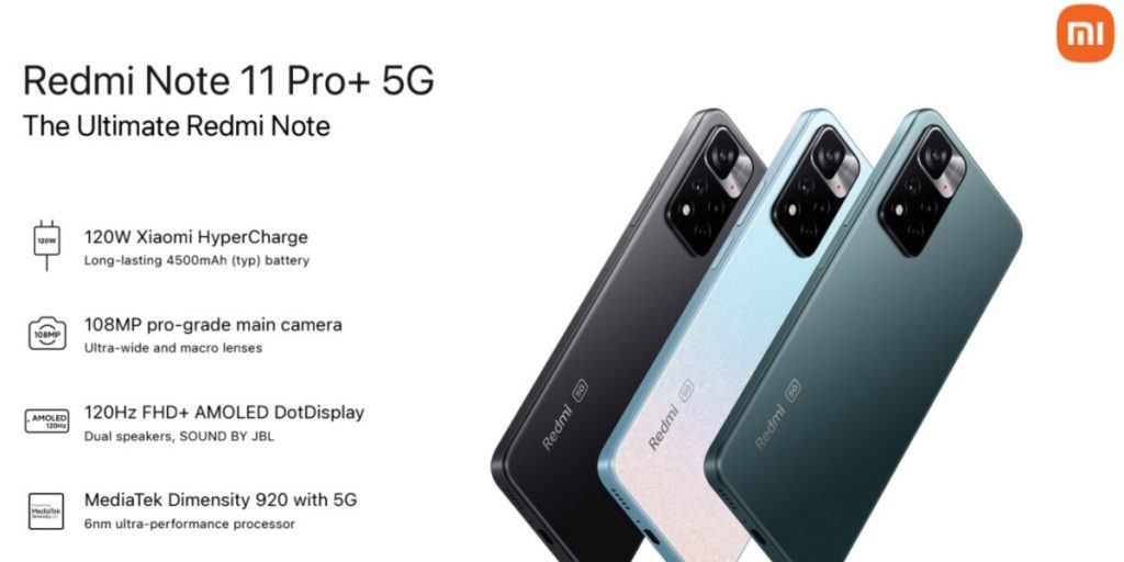 Xiaomi: ecco i prezzi di Redmi Note 11 Pro+ 5G, Redmi Note 11S 5G e Redmi 10 5G