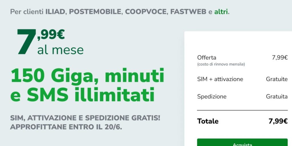 Very Mobile lancia l’offerta Very Special 7,99 GB (fino al 20 giugno)